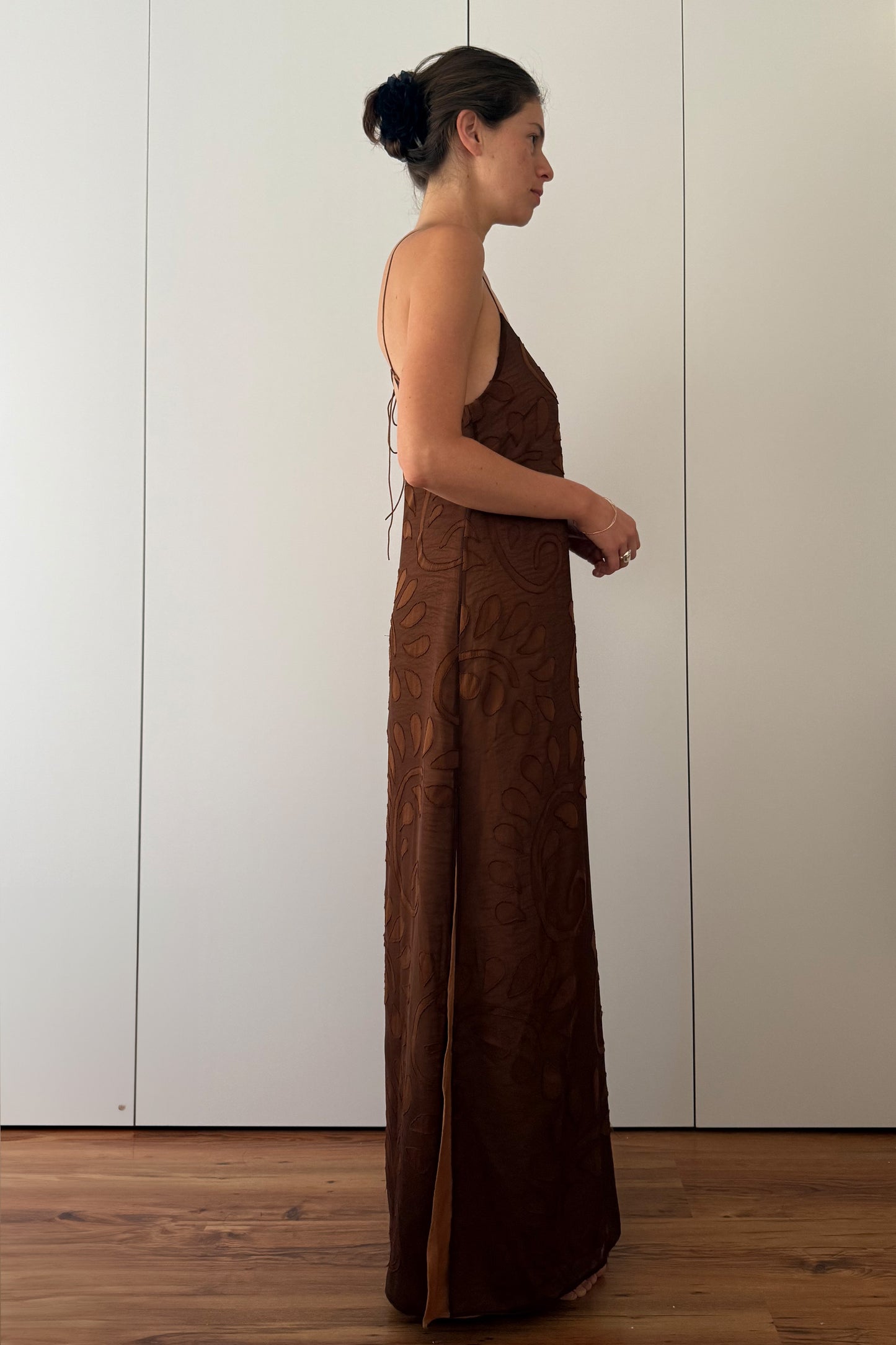 Calla Dress - Ginger Brown