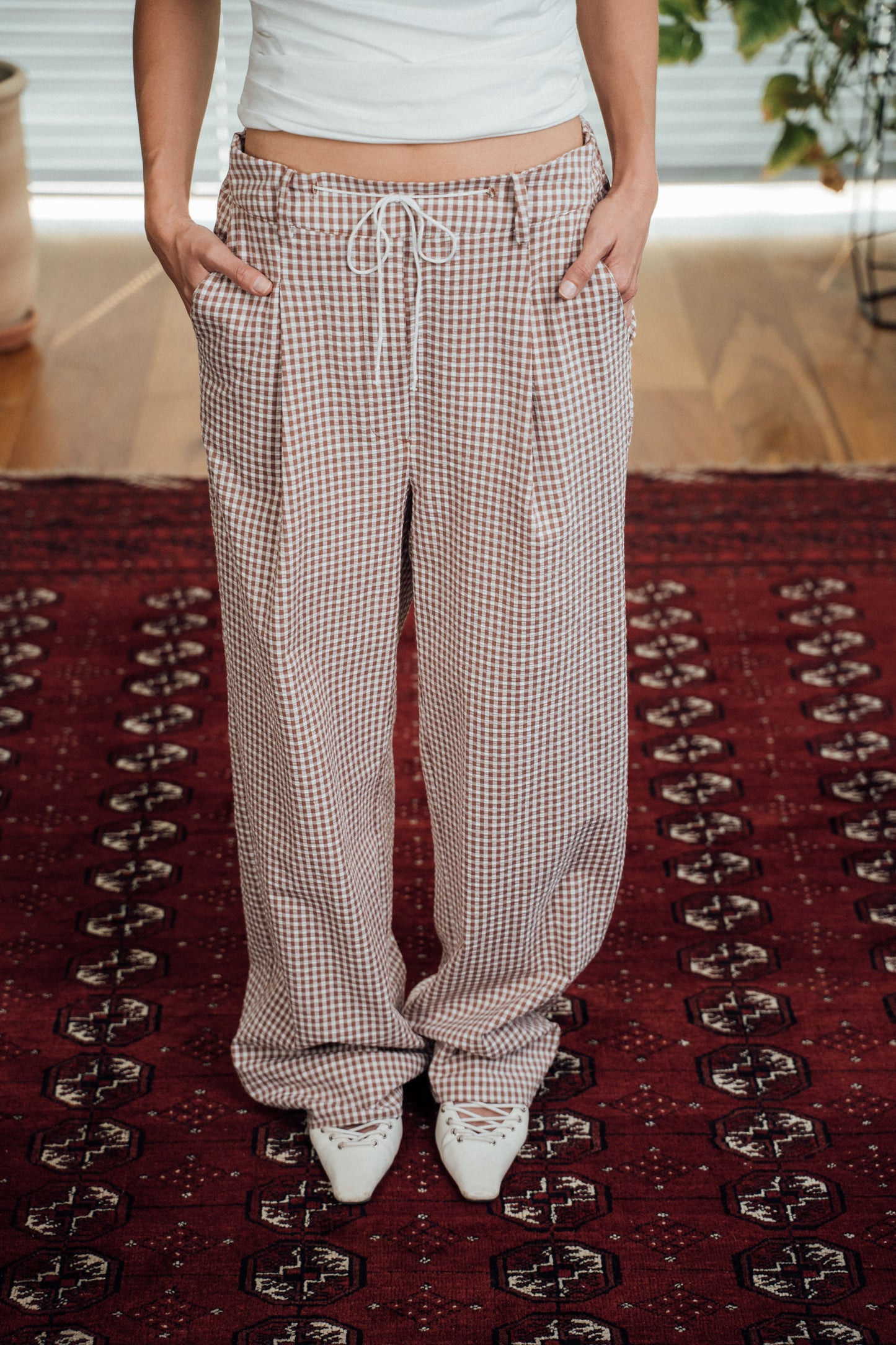 Damiana Pants - Plaid