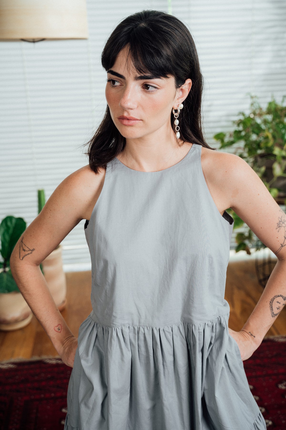 Laurel Dress - Smoky Blue