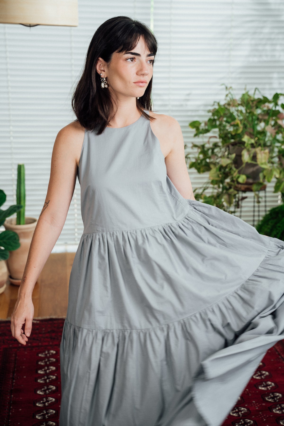 Laurel Dress - Smoky Blue