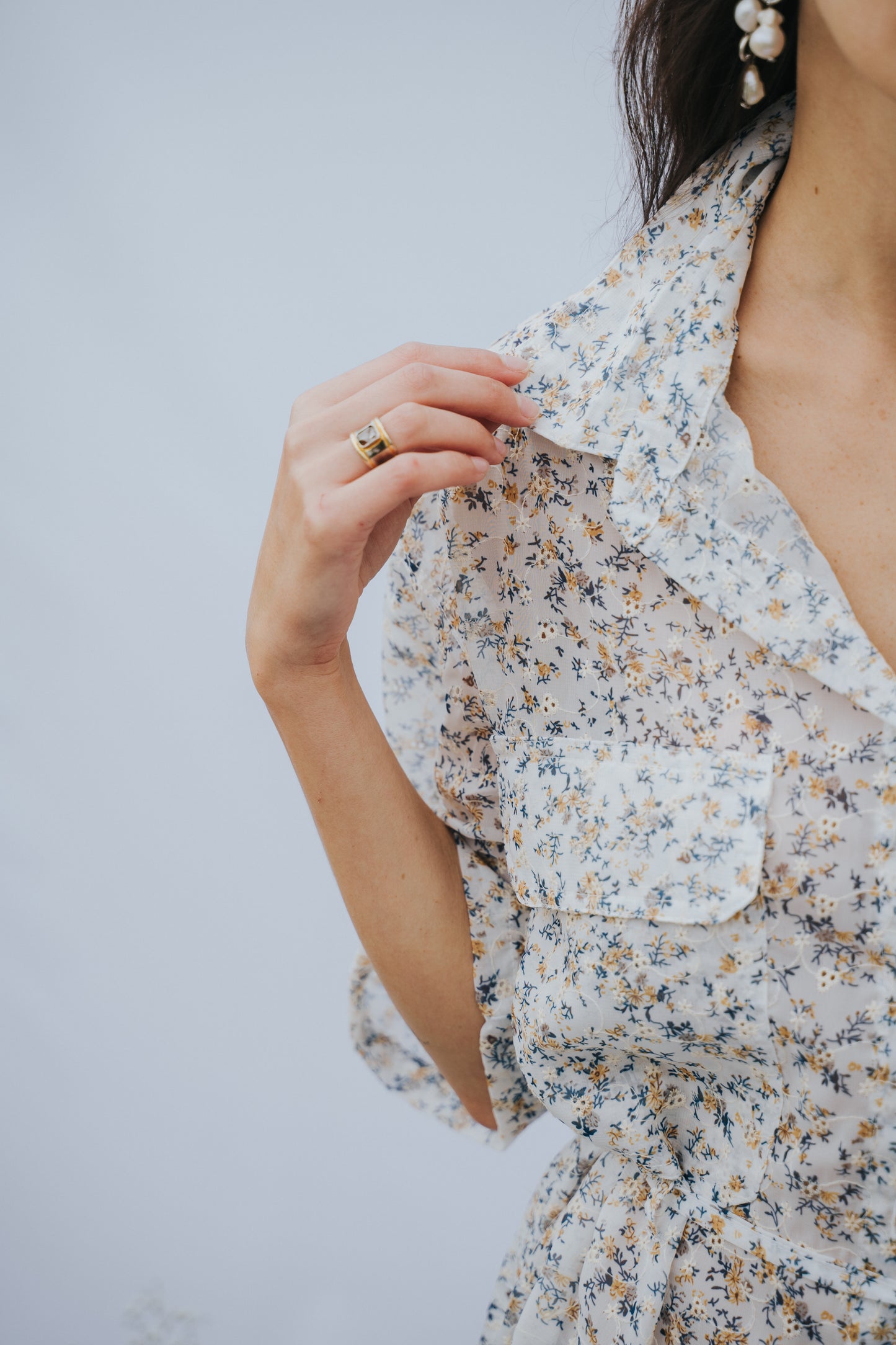 Lily Blouse - Flowers